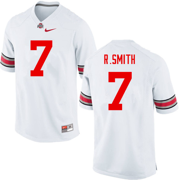Men Ohio State Buckeyes #7 Rod Smith College Football Jerseys Game-White